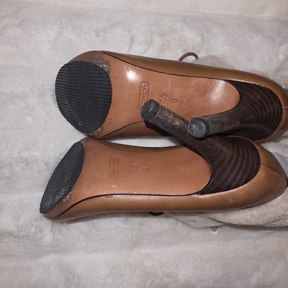 Coach Tan Ankle Boots - Picture 6 of 7